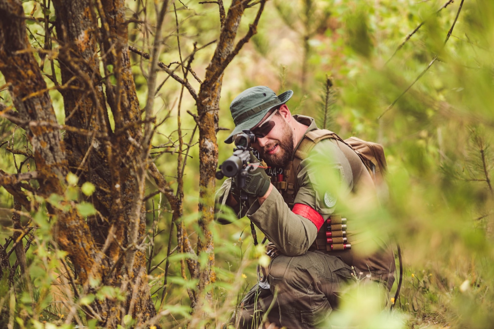 Kültéri airsoft játék a West Gate terepén